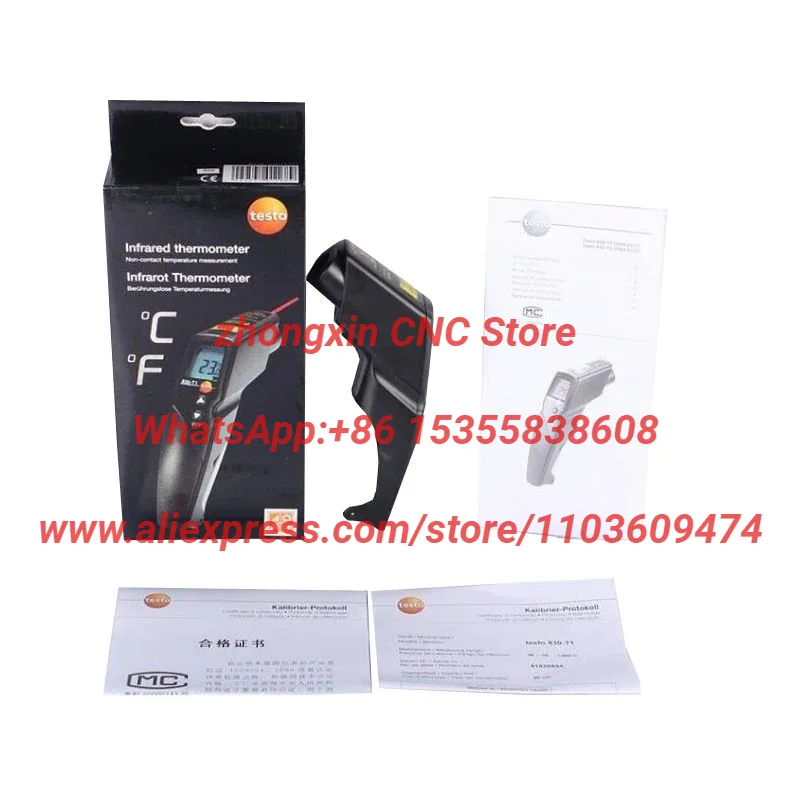 Testo 830-T1 IR Infrared Thermometer – -30°C~400°C Measuring Range, Radiation Temperature Meter