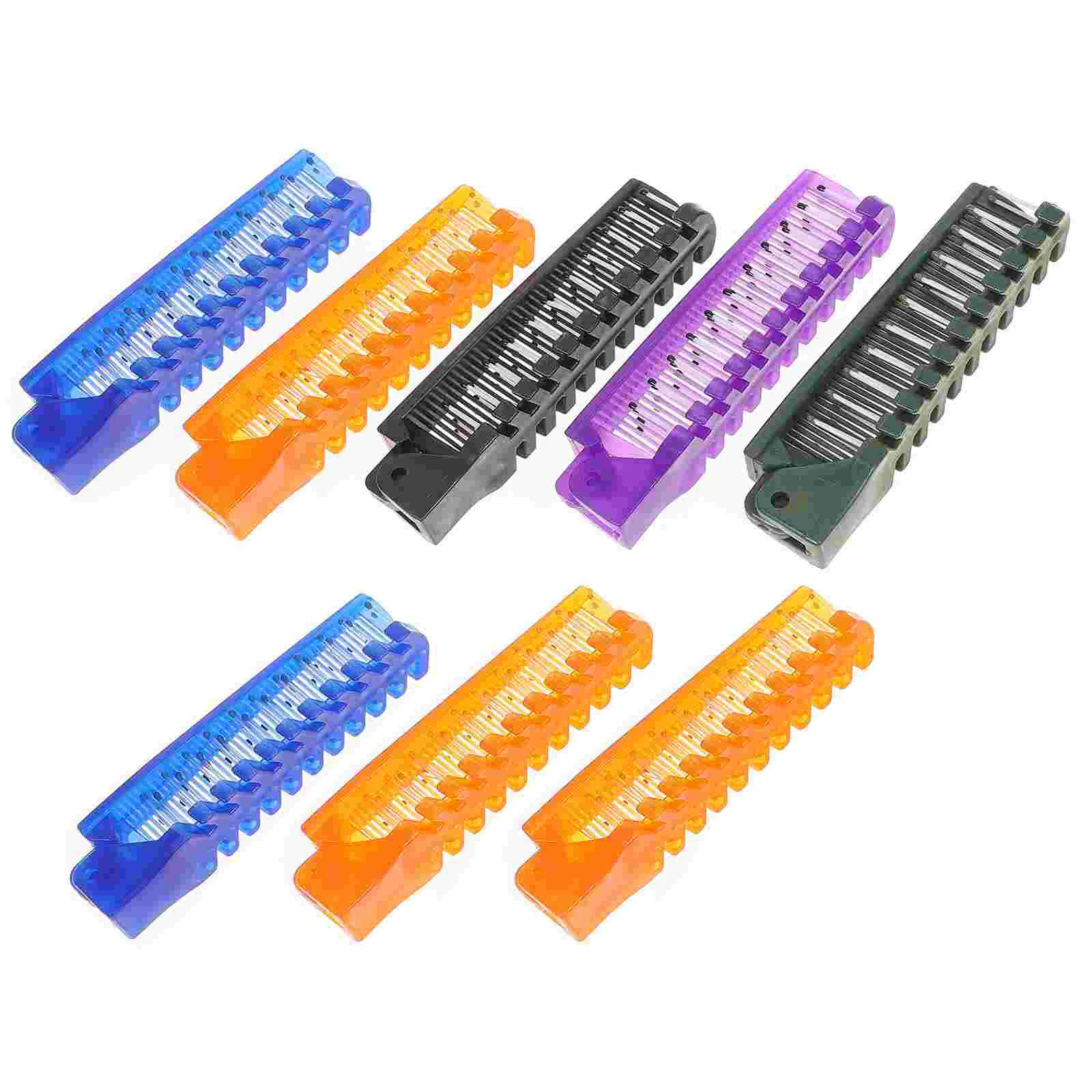 8 Pcs Anti-static Folding Comb Women's Hairbrush Mens Combs for Plastic Double-Heade