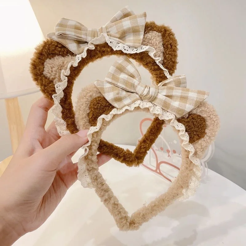 แฟชั่นไข่มุก Hairbands หญิงลูกไม้ Bow Headbands ใหม่หรูหราผมวง Headwear เด็กของขวัญวันเกิดอุปกรณ์เสริมผม