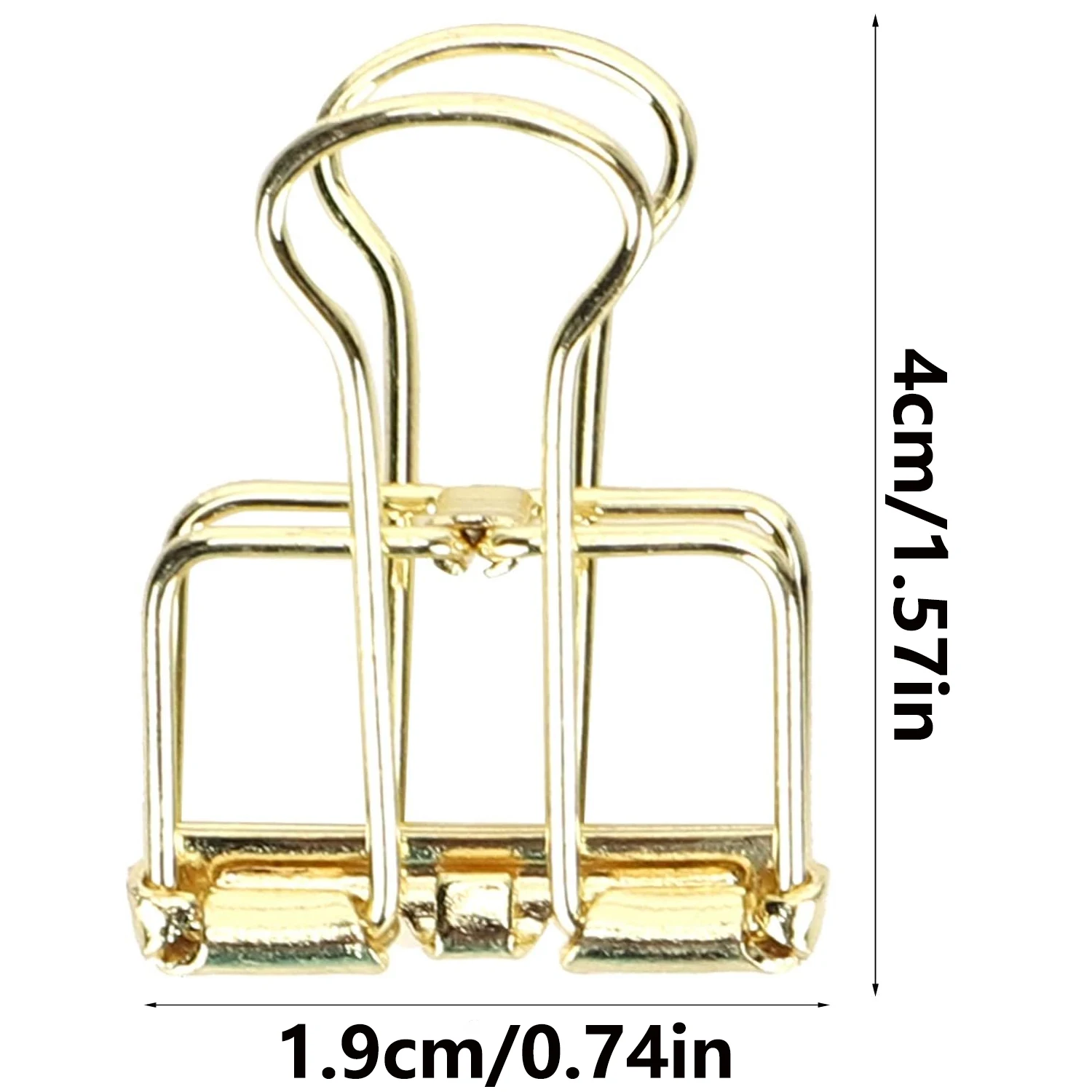5 Random Color Durable Metal Binder Clips, Hollow-Out Long Tail Clips, File Organizers, Suitable for Office and School Supplies