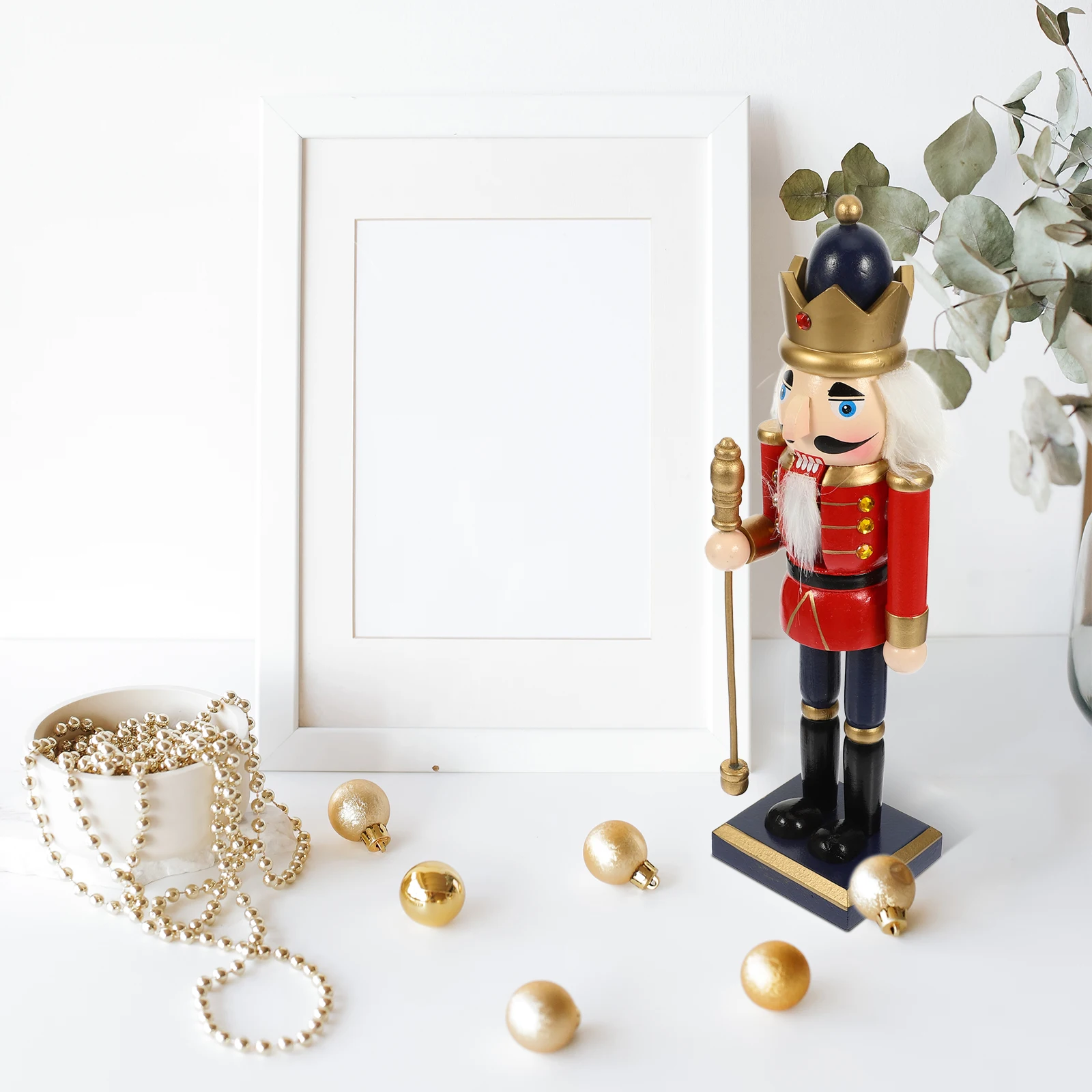 

Wooden Nutcracker naments Christmas Decor Gifts Festival Nutcracker Puppet Figure Home Craft Wooden Soldiers