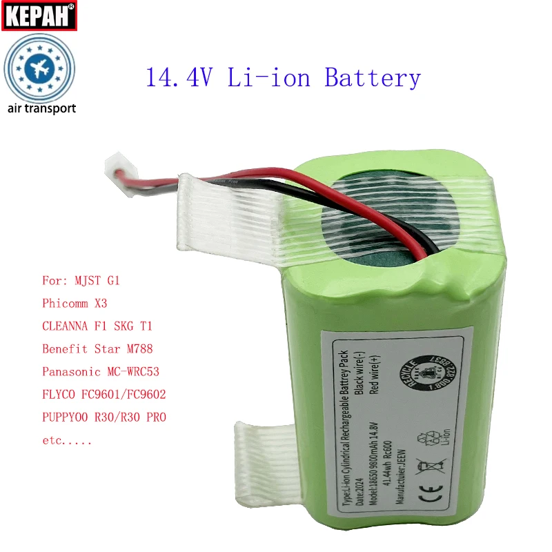 14.4V Original vacuum cleaner battery For XiaoMi G1 MJST G1 Phicomm X3 Panasonic MC-WRC53 FLYCO FC9601/FC9602 PUPPYOO R30 PRO