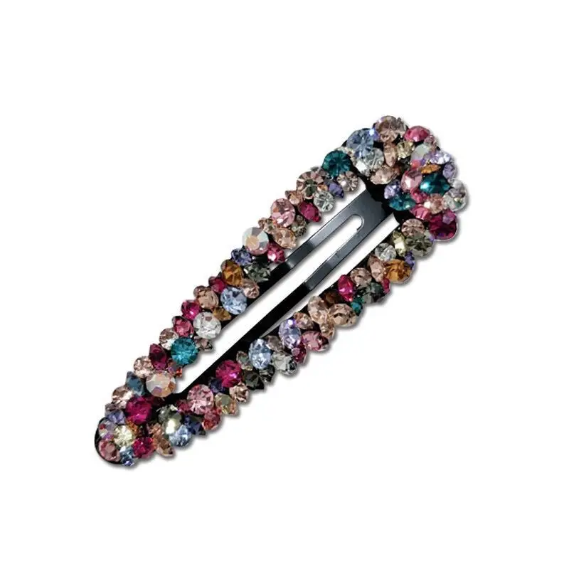 Colored Diamond Luxurious Hollow Hair Clip Hair Accessories For Women