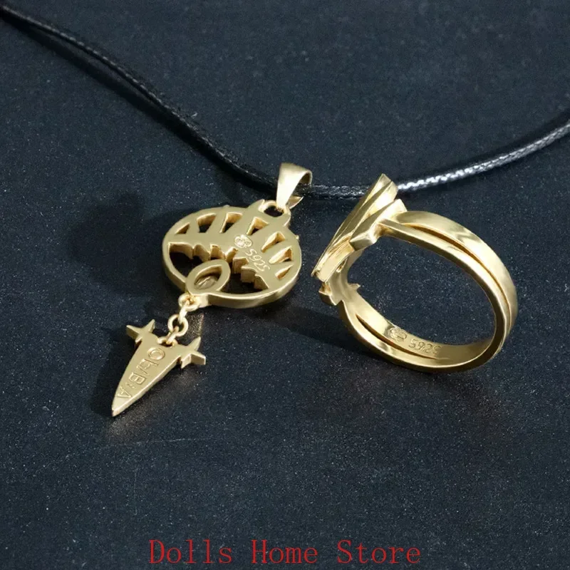 

Genuine TO BE HERO X Queen Anime Cosplay Ring Necklace Bracelets Accessory Chain Bracelet Collection Pendants Fans Xmas Gift