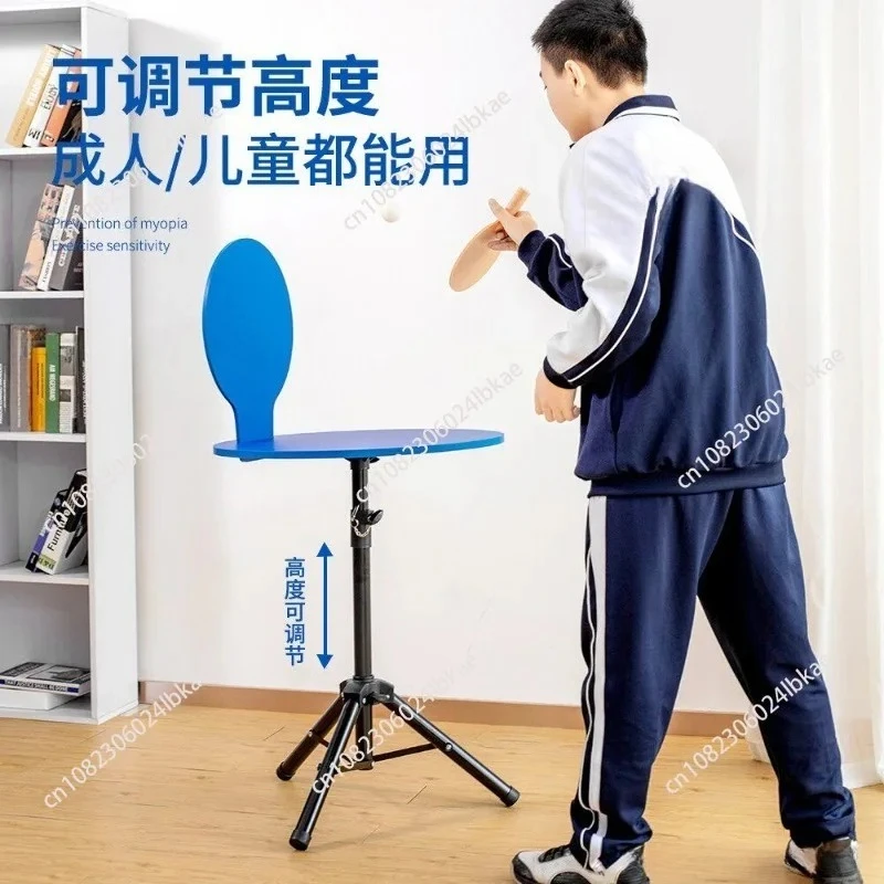 Ping pong self-practice trainer - single player table tennis training device for indoor use - desk-mounted rebound board