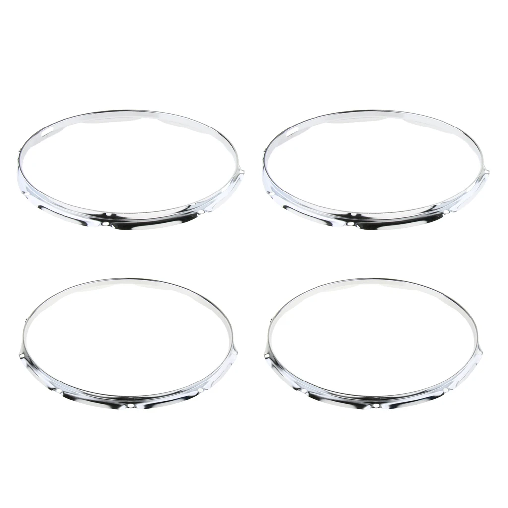 2Pcs 14 Inch 8&10-Lug Snare Drum Hoop Drum Rim Rim Instrument Accessories for Jazz drum repair Drum Hoop Replacement Parts