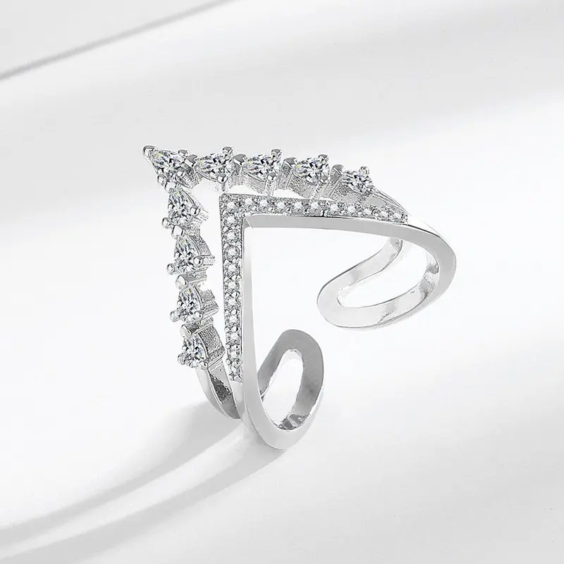 2026 Korean-Style Crown Ring - Exquisite and Luxurious Party Jewelry for Ladies