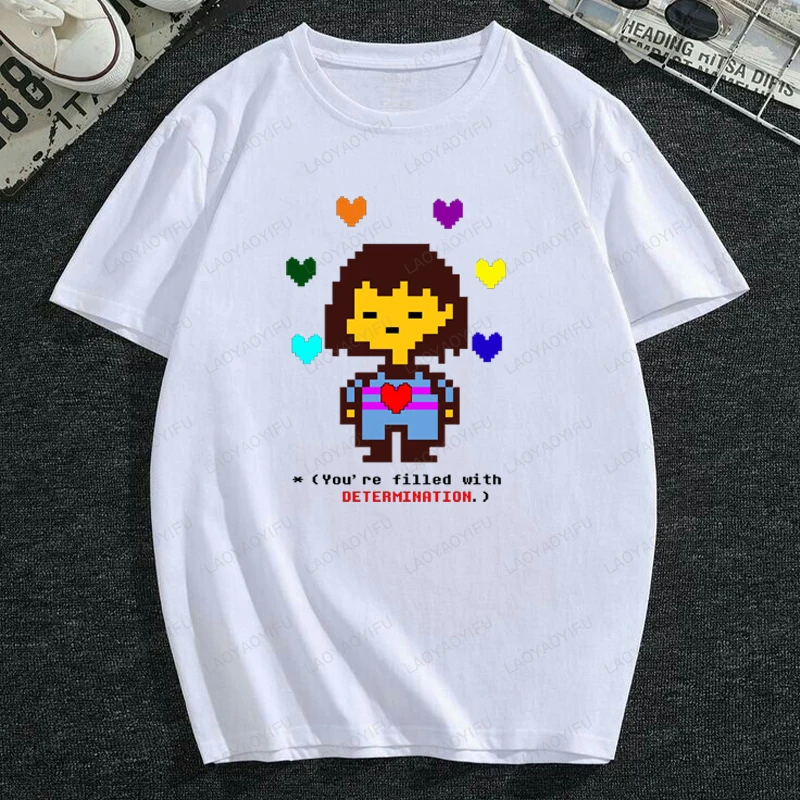 

Undertale Fashion Graphic T Shirts Summer Woman Man Short Sleeves Cotton Skull Brother Undertale Sans and Papyrus T-shirt