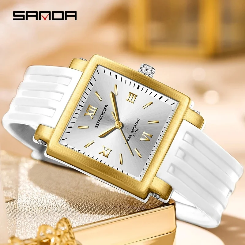 

SANDA 3208 2023 New Casual Women's 50M Waterproof Sports Wristwatch for Female Quartz Watches Fashion Clocks relogio feminino