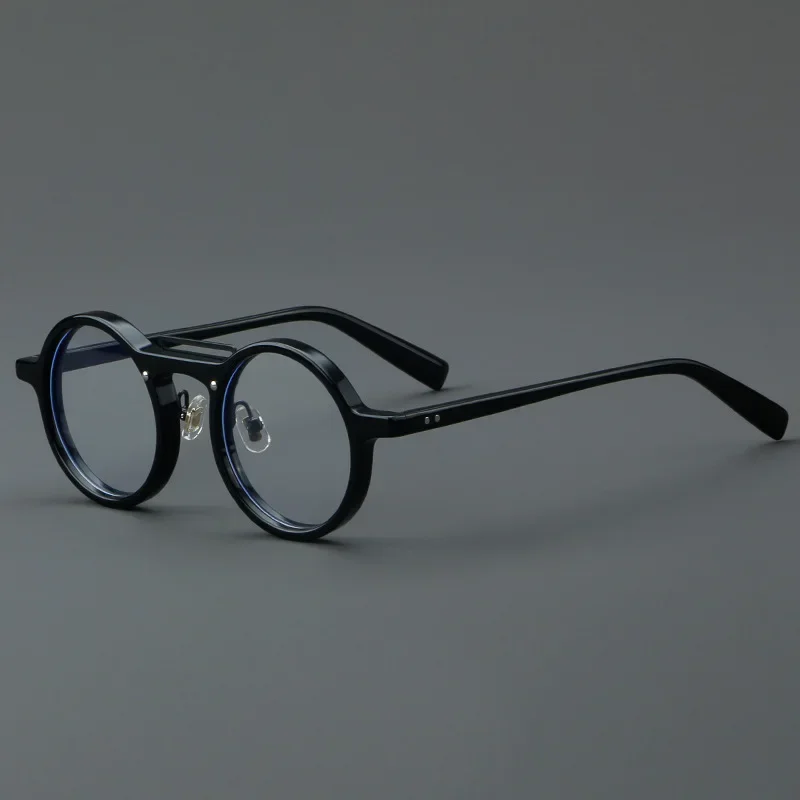 

Vintage Acetate Frame Men Round Prescription Myopia Reading Glasse Optical Eyeglasses Women Luxury Design Eyewear