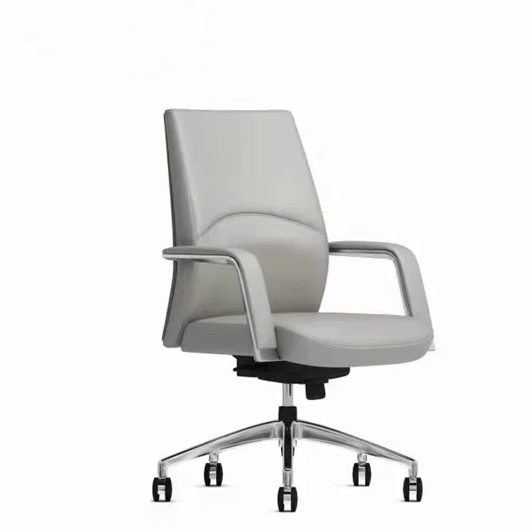 mid back swivel office chair conference ergonomic executive computer microfiber pu leather chairs