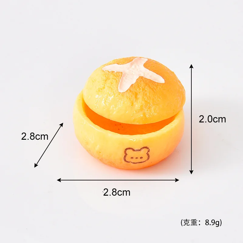 100pcs Cute Mini Burger Ice Cream Bread Bowl DIY for Hairpin Keychain Earrings Scrapbook Wholesale Dollhouse Accessories view 5