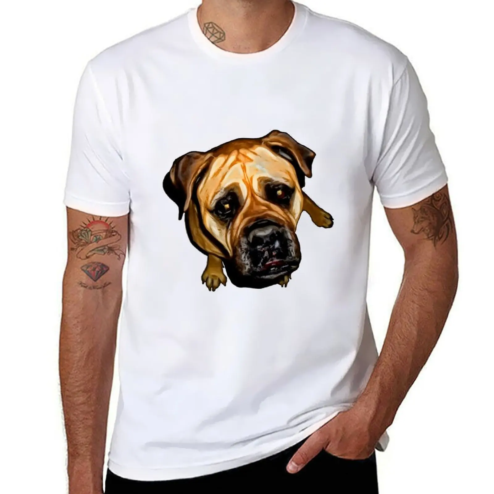 Bullmastiff T-shirt sublime boys whites plus size tops blacks heavy weight t shirts for men