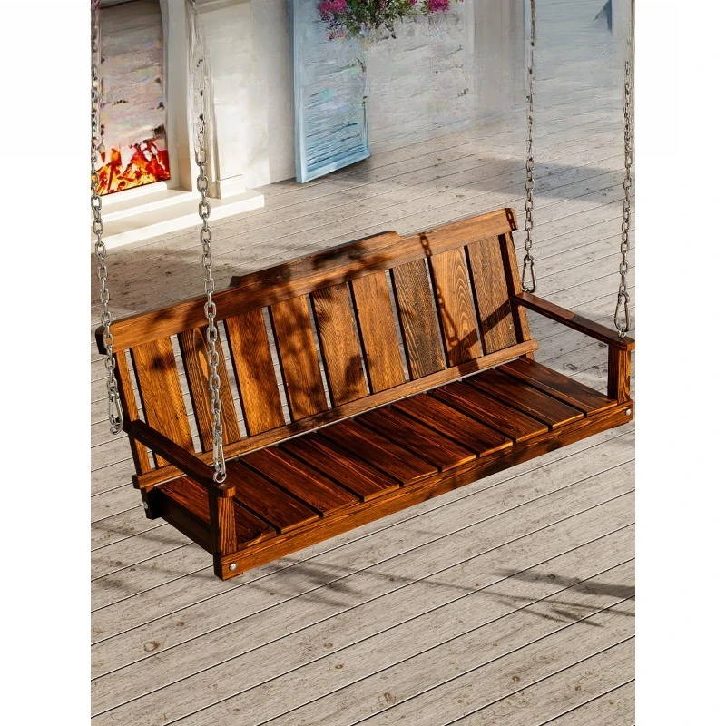

Консервирующие деревянные качели, деревянный подвесной стул, уличный двор, колыбель из цельного дерева, садовое деревянное кресло-качалка, деревянные качели для балкона
