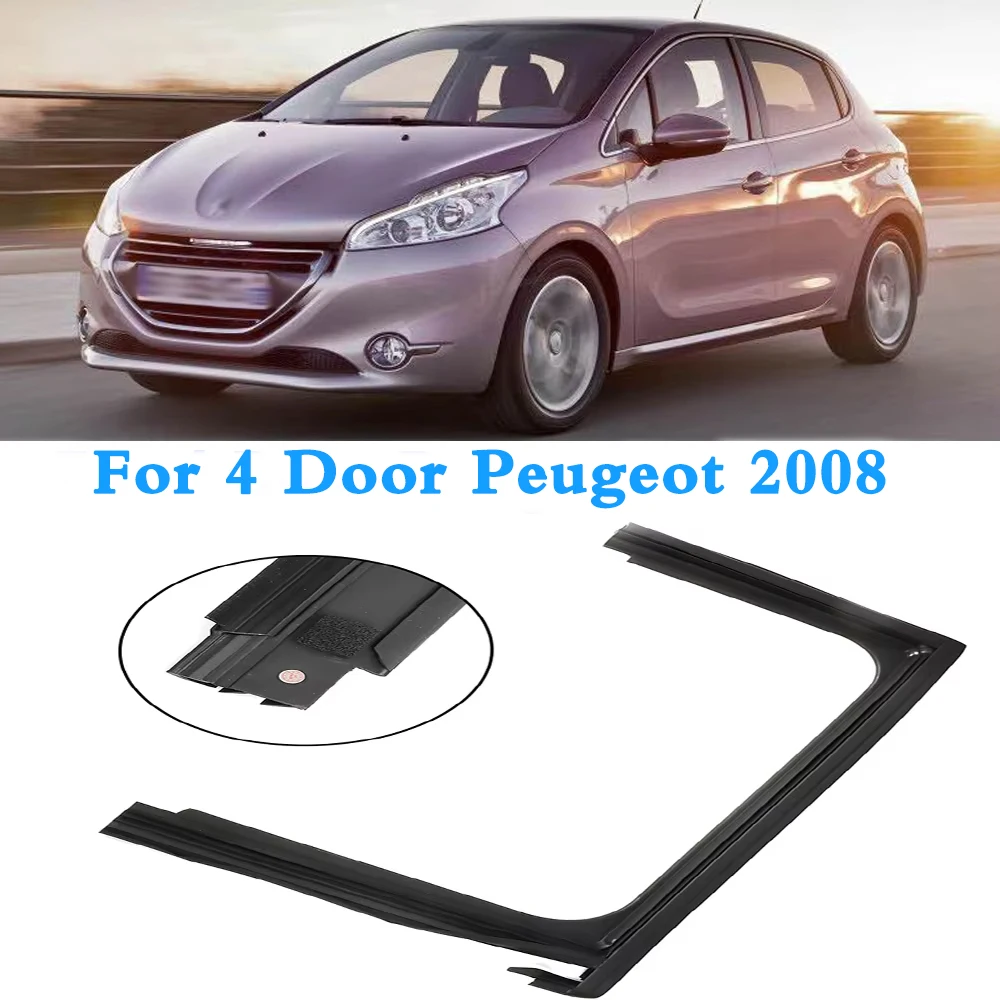 Genuine Window Upper Rubber Strip Sealing Door Glass Lifter Guide Groove Mud Trough For 4 Door Peugeot 2008 New Arrival