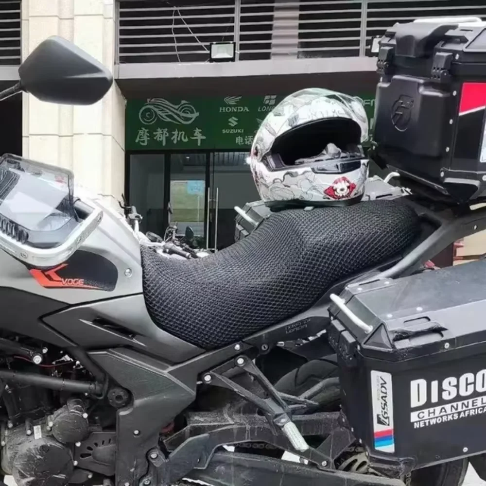 Para voge loncin 300ds motocicleta favo de mel almofada respirável capa de assento protetor sela para voge 300ds