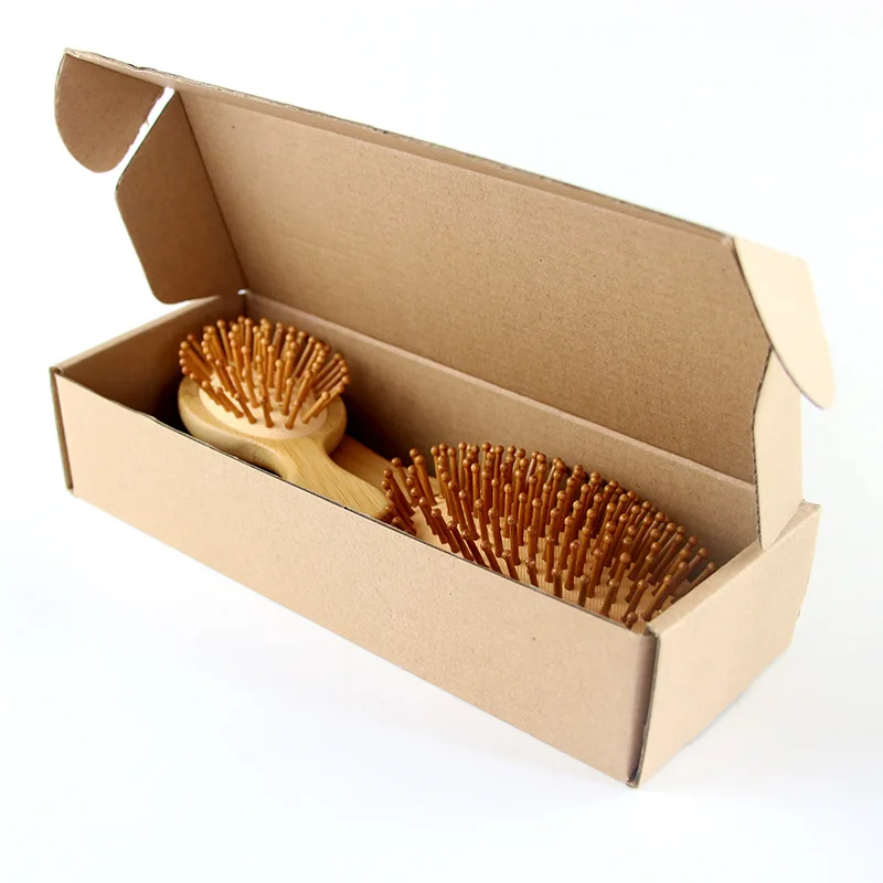 

4 Pcs/set Hair Comb Set Eco-friendly Bamboo Wooden Air Cushion Massage Comb For Adult Children Wide Tooth And Pointed Tail Cmb