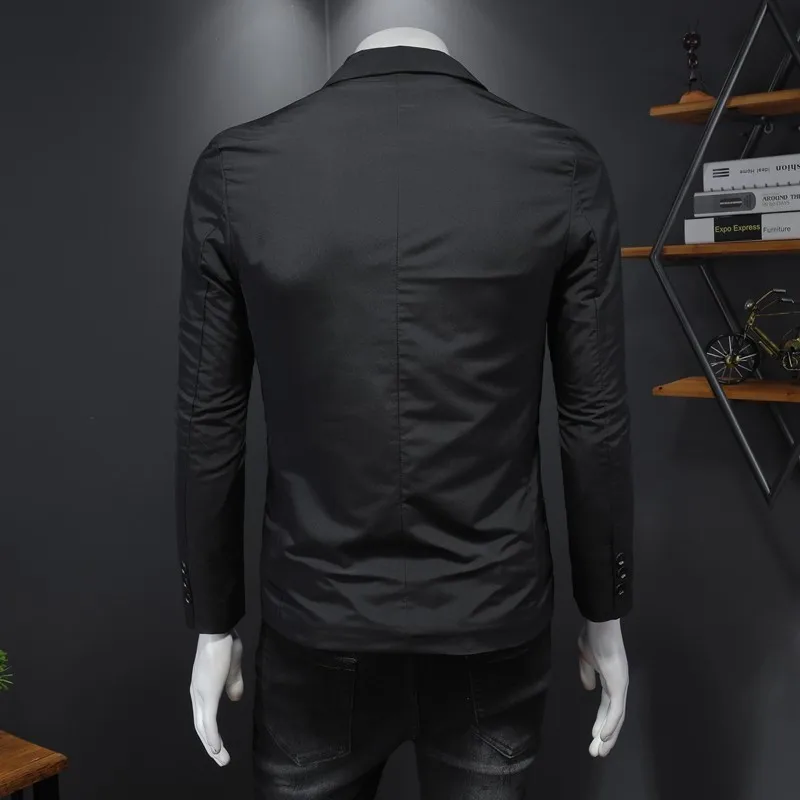 Veste de Costume de Style Coréen pour Homme, Nouvelle Collection Printemps-Automne, Grande Taille, Décontracté, 044