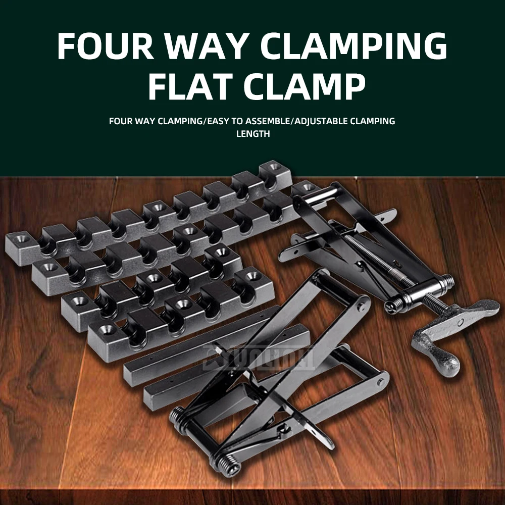 Splicing Clamp, Adjustable Custom Width Woodworking Splicing Fixture 4-Way