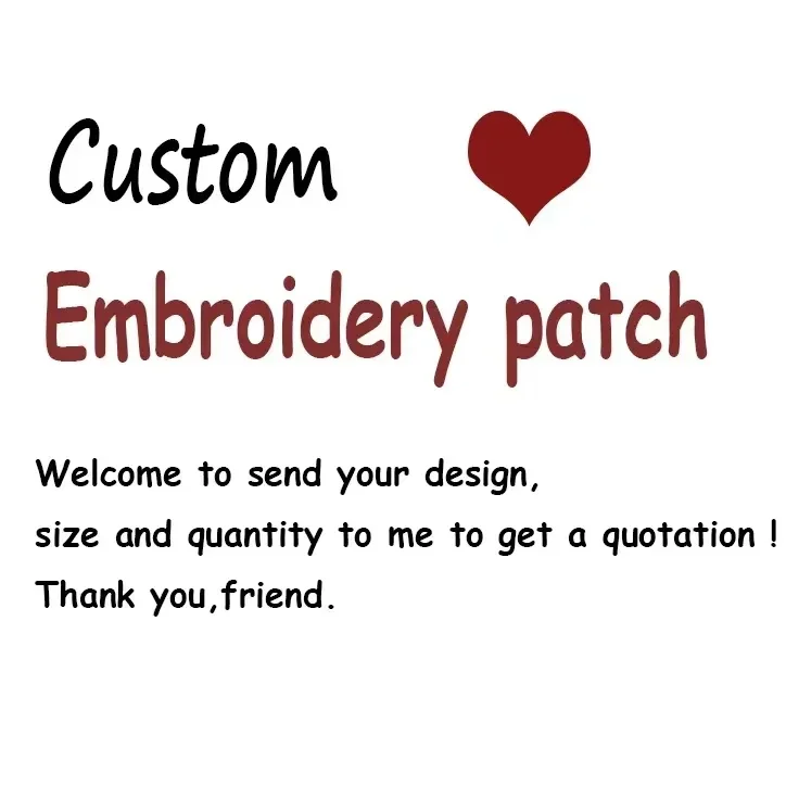 Custom Luxury Brand Logo Embroidery Clothing Letter Patches Iron on Badge Sewing Accessories Supplies Jeans Bag Hats Stickers