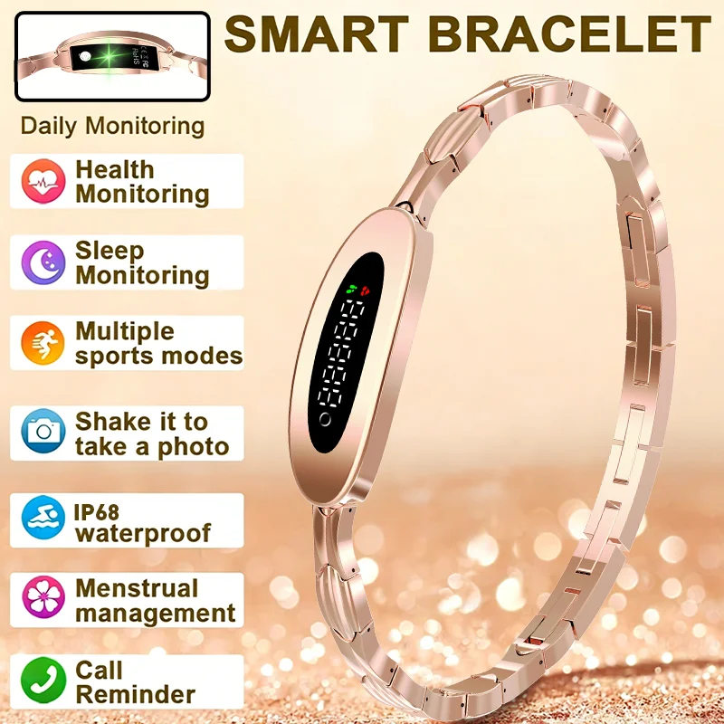 

LIGE New Fashion Smart Bracelet IP68 Waterproof Sport Bracelet Heart Rate Health Monitoring Men Women Fitness Smartwatch Ladies