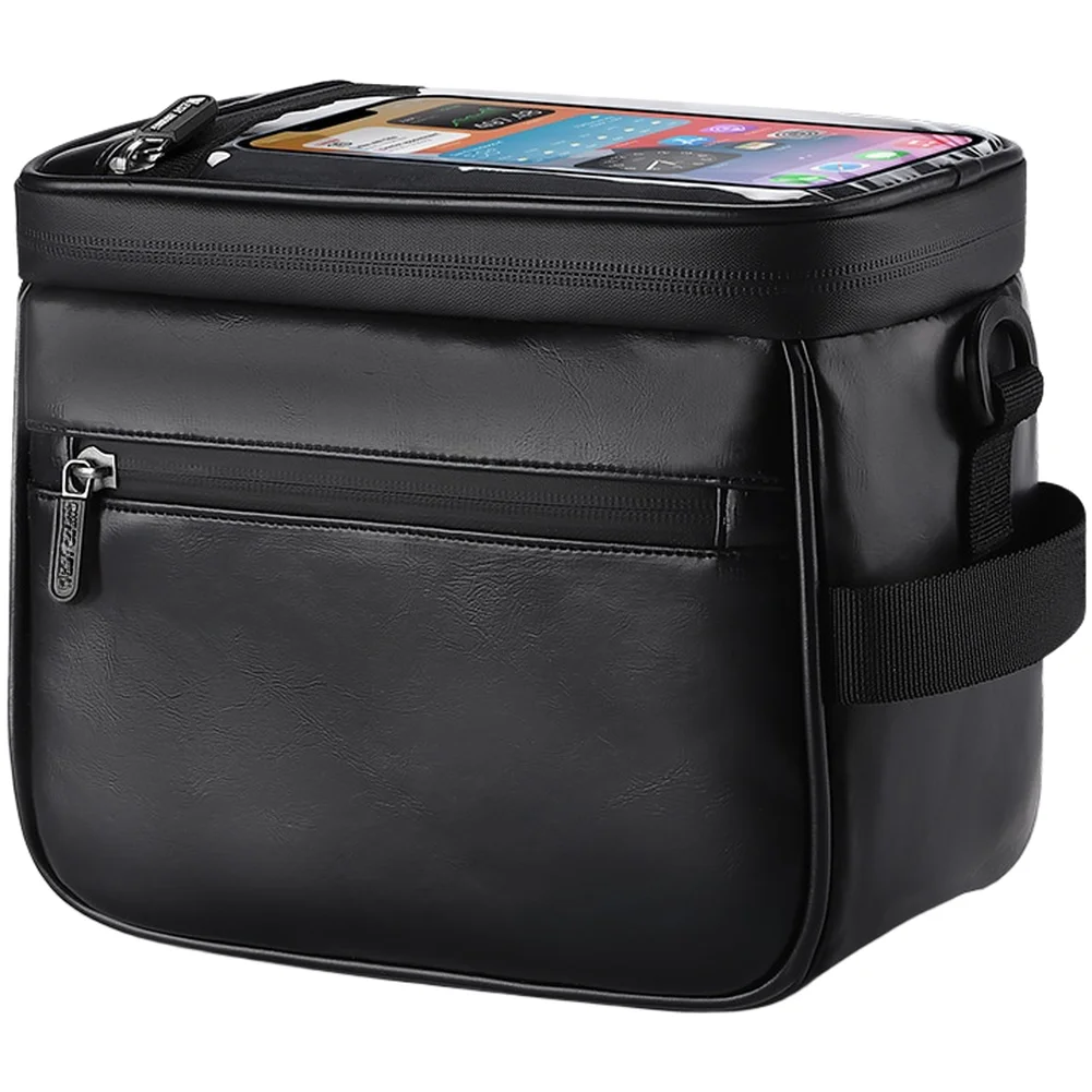 For West Biking Multifunctional Insulated Waterproof Bicycle Handlebar Bag 4.5L Large Capacity Touchscreen Phone Storage Parts