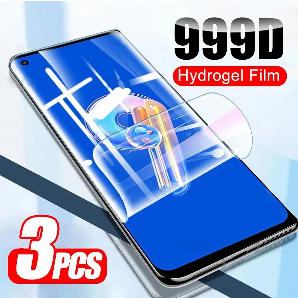 3Pcs Screen Protector Hydrogel Film For Sharp Aquos Basio ActiveSense8 Aquos R8S Pro Aquos V7 Plus Aquos R7s Aquos Wish3