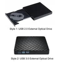 Ultra Slim Portable USB 2.0/3.0 External DVD RW Burner Writer Recorder CD/DVD ROM Reader Player Tray PC Optical External Drive