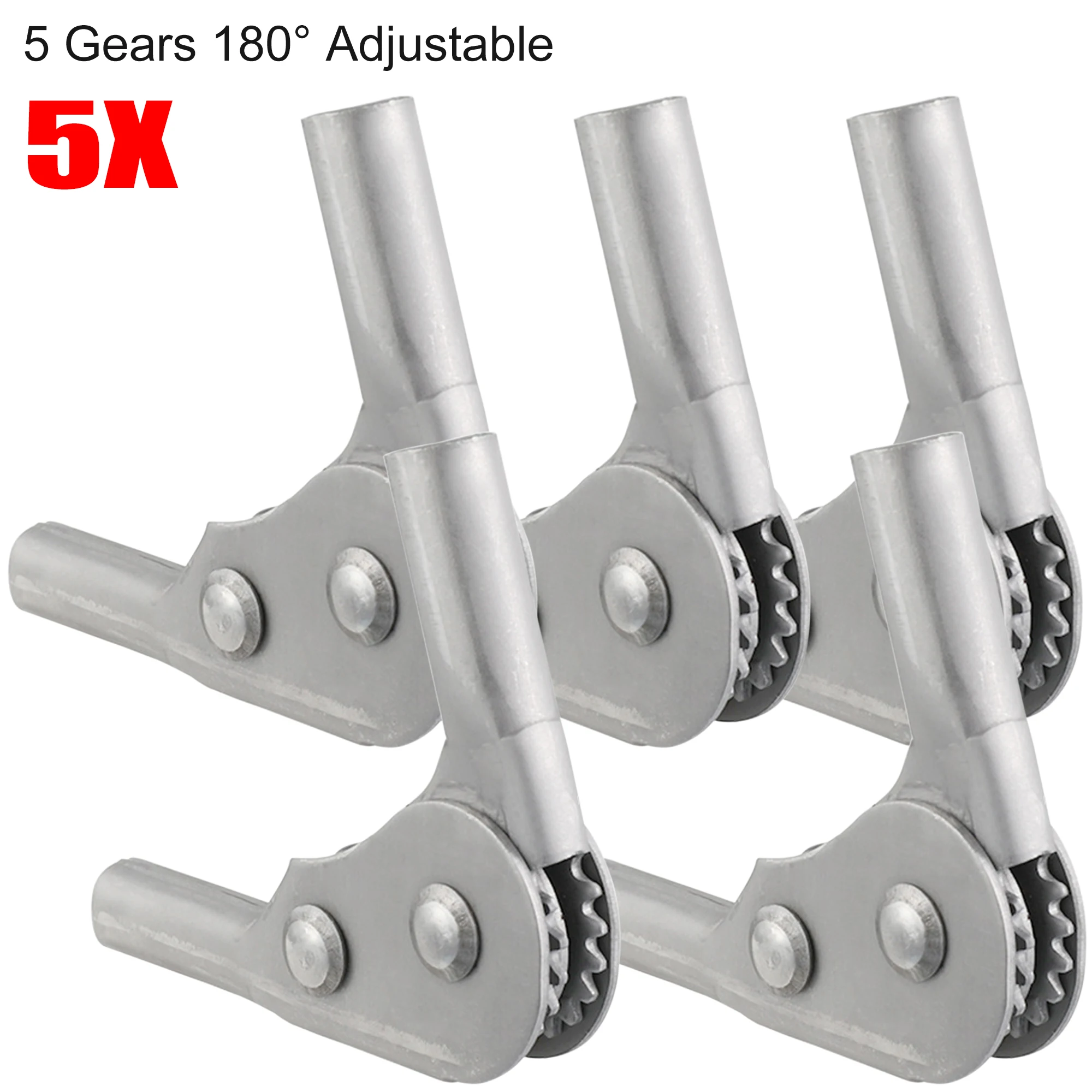 5PCS Lazy Sofa Recliner Backrest Adjuster Hinges Fully Hardened with Rubber Pads Japanese Style Buckle Hinge for Beach Chair