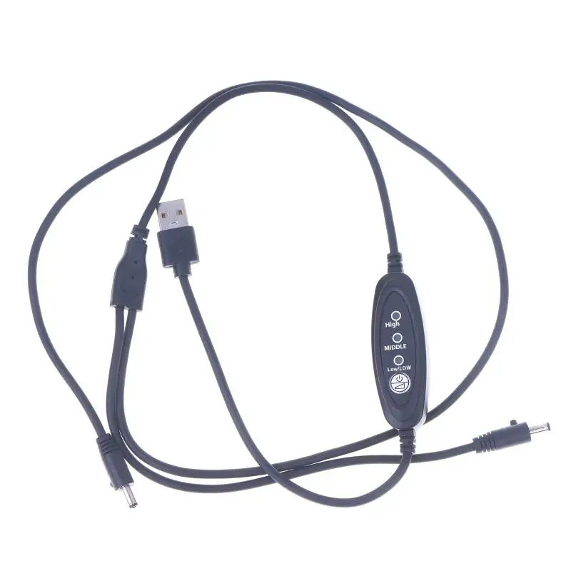 USB Fan Speed Controller Fan Controller Adaptor Connector New 3 Stage Wind Power Adjustment Cooling Clothes Fan Cable