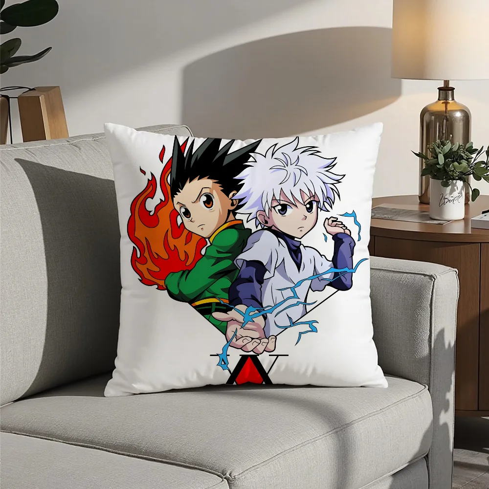 

H-Hunter X H-Hunte Anime Pillow Case Plush Fabric Soft Pillowcase Double Sided Print Cushion Cover Household Gifts