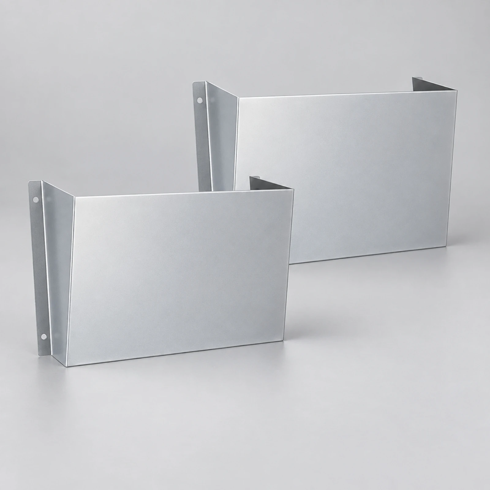 2 Pieces Partition-Mounted File Organizer Compact Aluminum Alloy Van Organizer for Service Technicians, Mobile Work