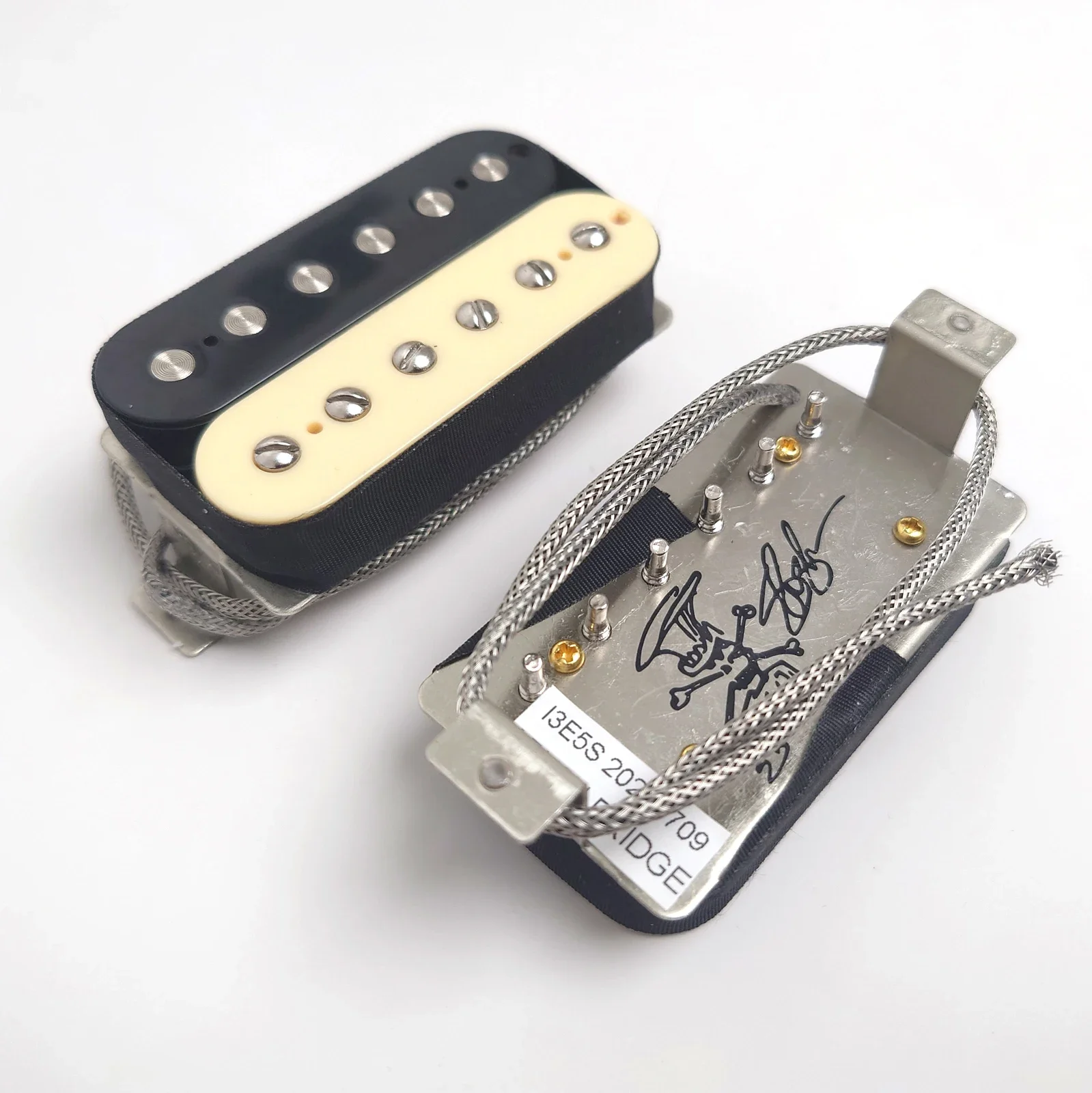 

Humbucker Guitar Pickups Alnico II 50/50mm Bridge/Neck 2C Zebras for 6 String LP or ST Electric Guitars Replacement Parts