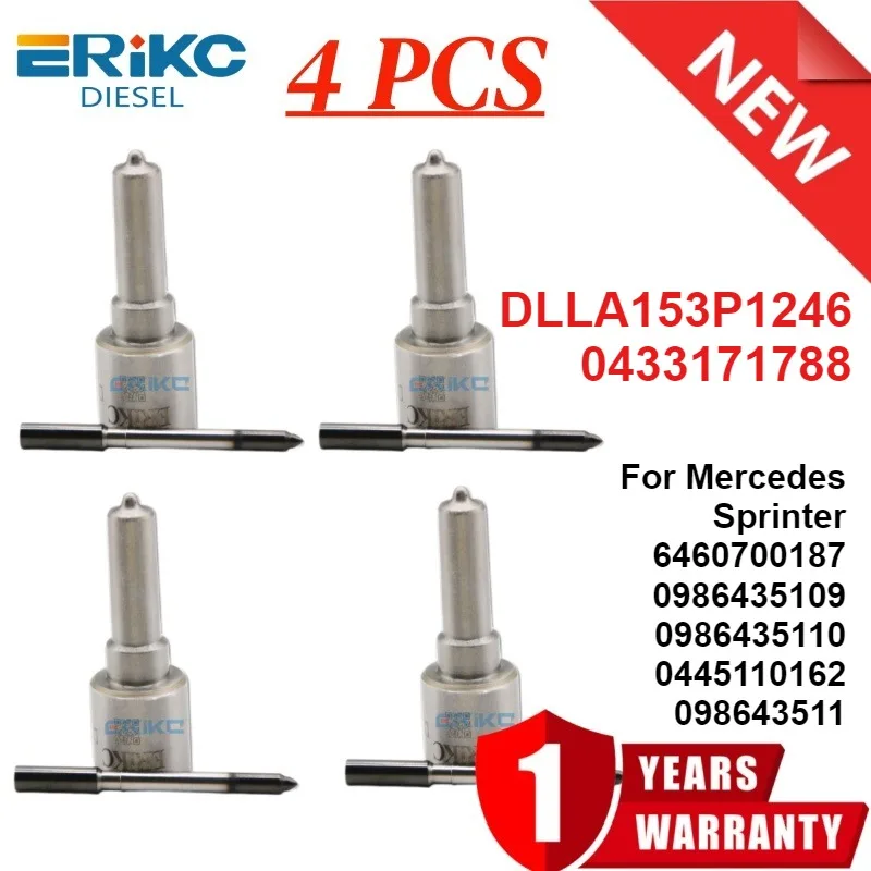 

Струйная форсунка DLLA153P1246 DLLA 153 P 1246 0433171788 для Mercedes Sprinter 6460700187 0986435109 0986435110 0445110162 098643511