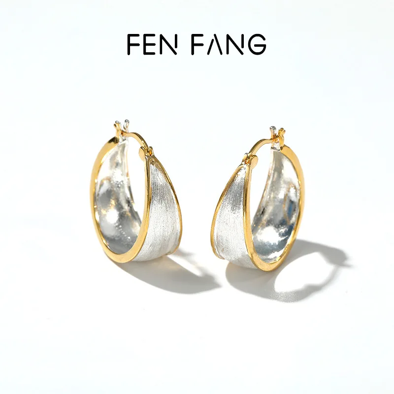 

New Enamel Round Unique Design Light Luxury Ins Style Vintage Earrings for Women