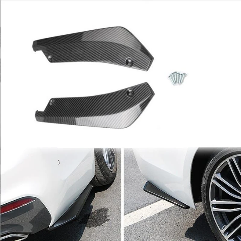 

Front Rear Bumper Strip LipProtector Carbon Fiber Winglets Side Skirt Extension accessory For BMW 3 5 6 7 Series E30 E34