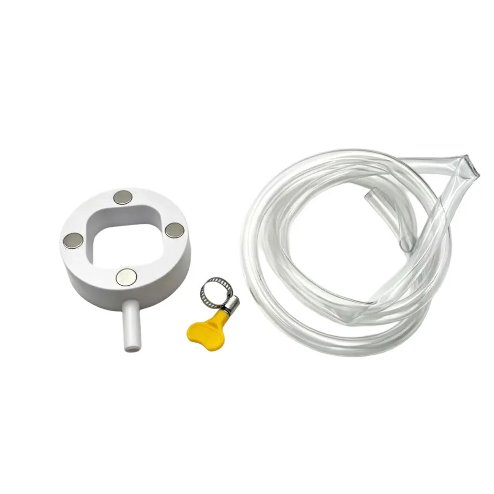 Air Conditioner Drain Solution with Magnetic Mount for Window and For Split AC Units Using Standard Vent Interfaces