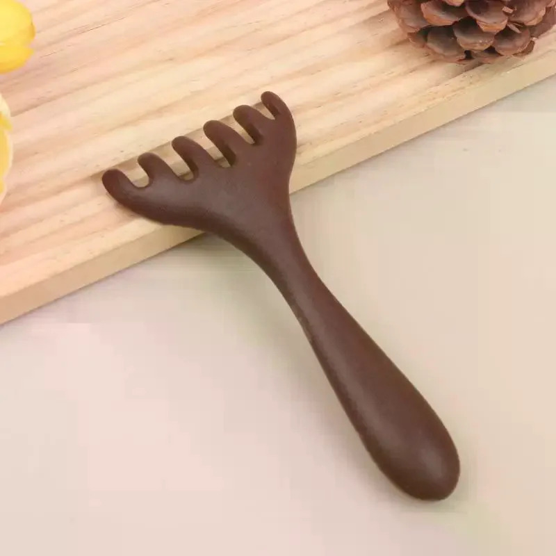 Plastic Meridian Massage Comb Body Gua Sha Tool Anti-static 6-Claw Head Massager Promote