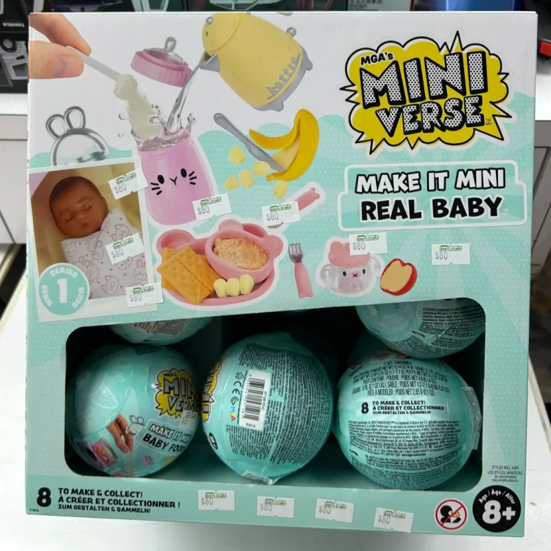 미니버스 미니 스낵볼 DIY 브랜드 스낵 장난감 블라인드 박스 MGA 미니어처 푸드 플레이 블라인드 볼 서프라이즈 남녀 공용 선물 재고 있음