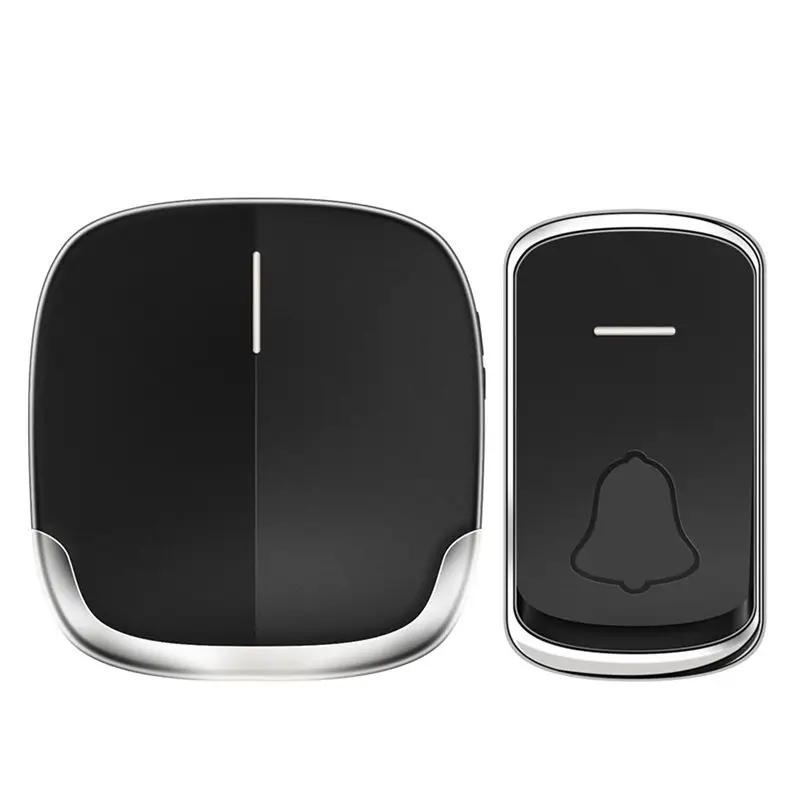 ABNM Electronic Remote Doorbell Flashing Doorbell Remote Doorbell Smart Call Doorbell Music Wireless Doorbell EU Plug