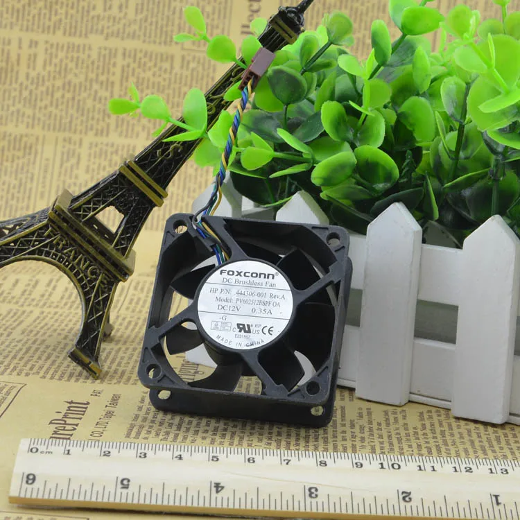 PV602512ESPF0A 6025 12V 0.35A 6CM PWM TEMPERATURE CONTROL COOLING FAN