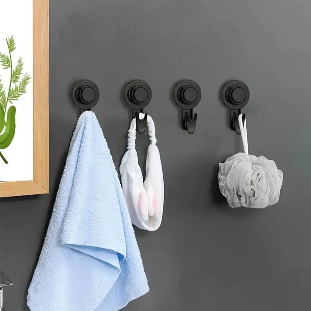 

Hole-free Suction Cup Hook Key Holder Wall Mounted Traceless Towel Sticky Hook Heavy Duty Reusable Clothes Hanger Kitchen