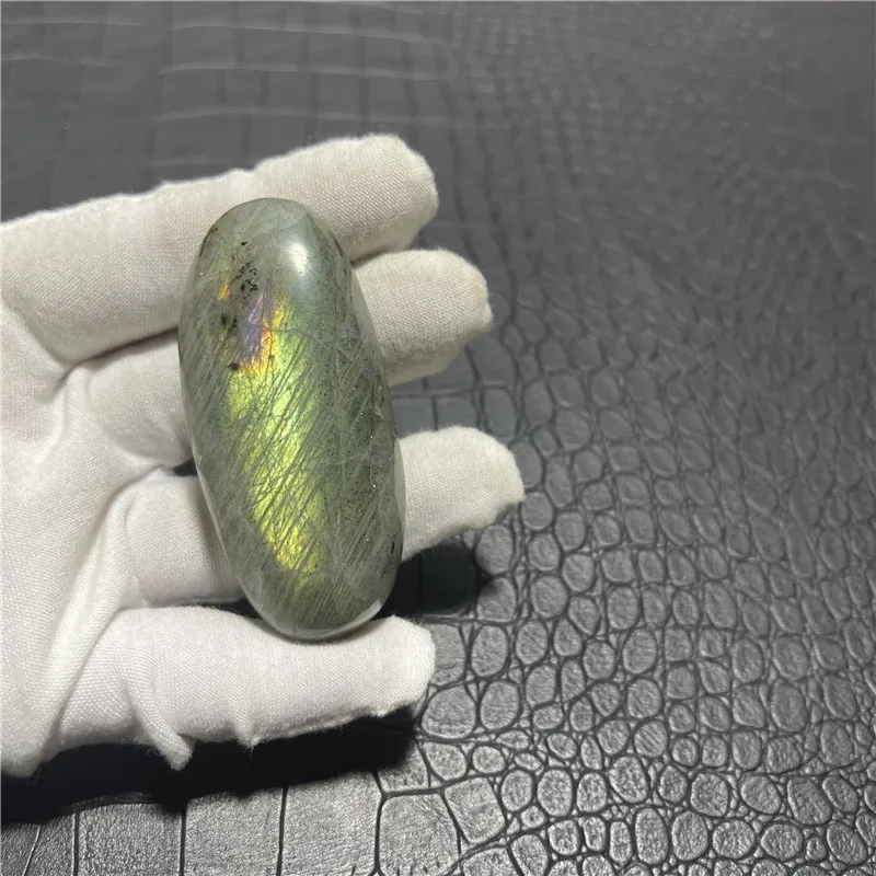Natural Crystal Labradorite Palm Stone Yellow Amethyst Light Moonstone Spiritual Feng Shui Healing Crystal Home Ornament