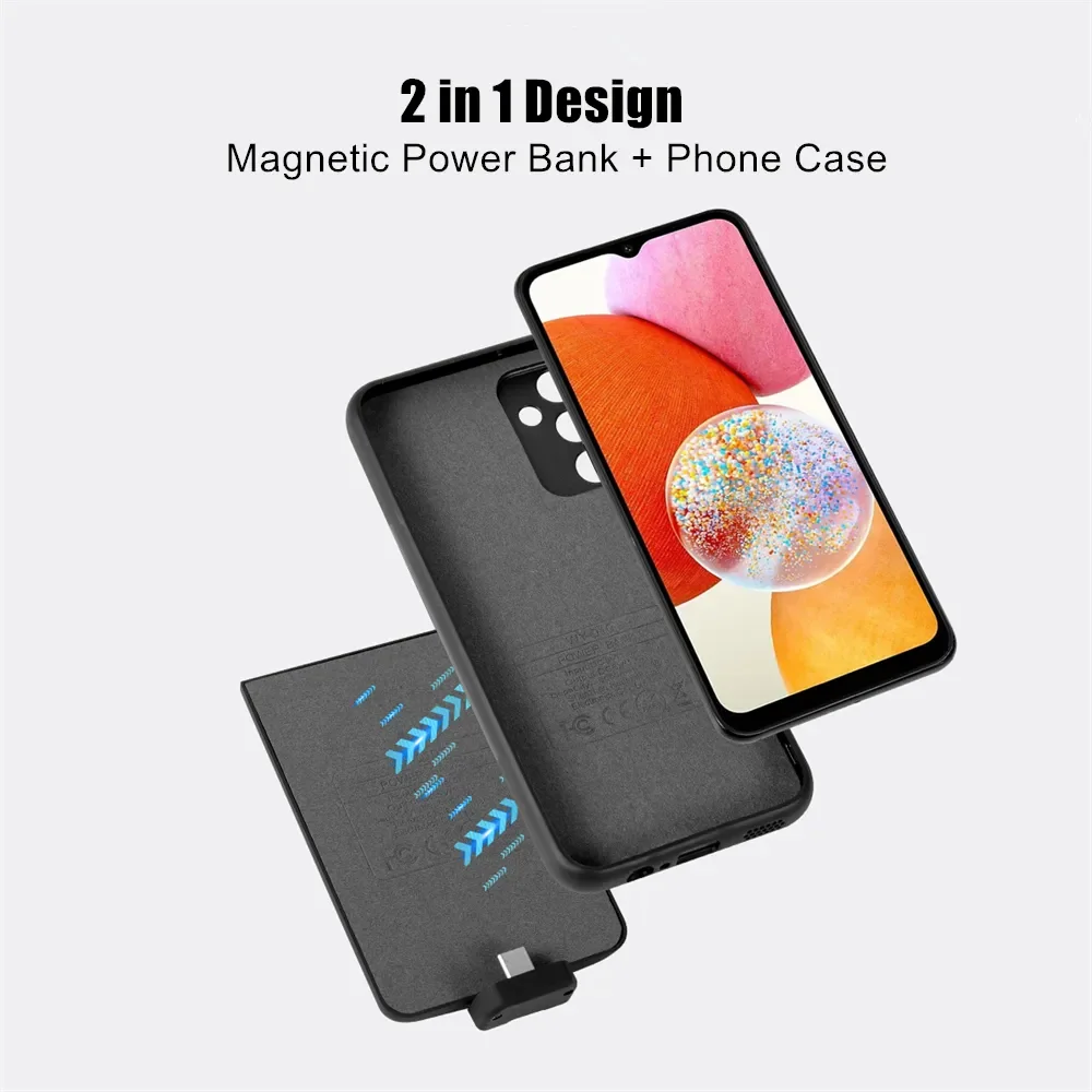 5000Mah Battery Charger Case For Samsung Galaxy S23 FE Power Case Power Bank S23FE Cover For Samsung Galaxy S23 FE Battery Case