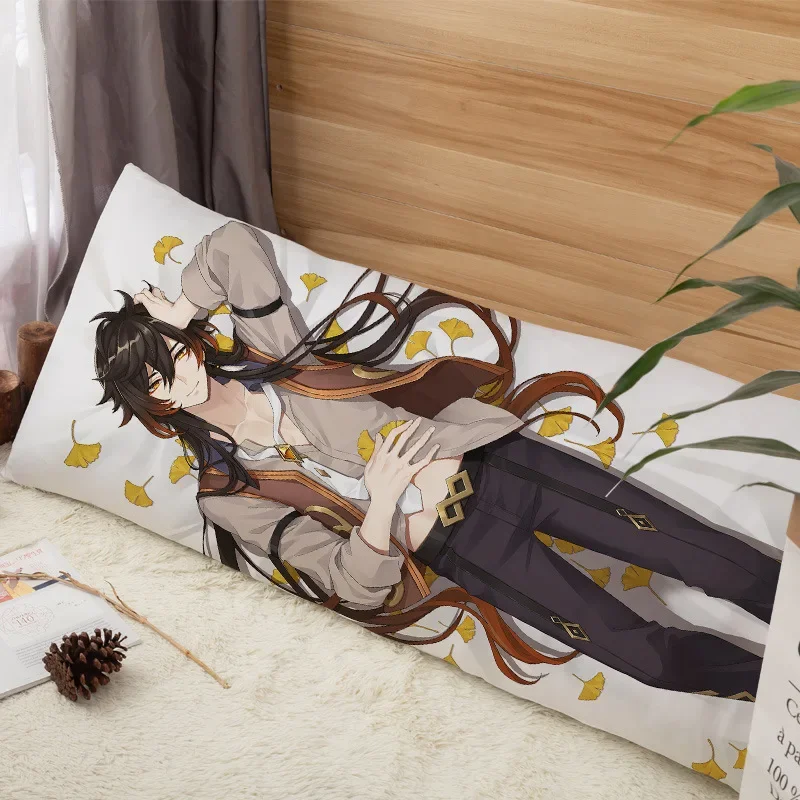 Genshin impact Liyue Zhongli Morax หมอน dakimakura กอดเบาะรองนั่ง cool ชาย otaku ผ้าปูที่นอนหมอน