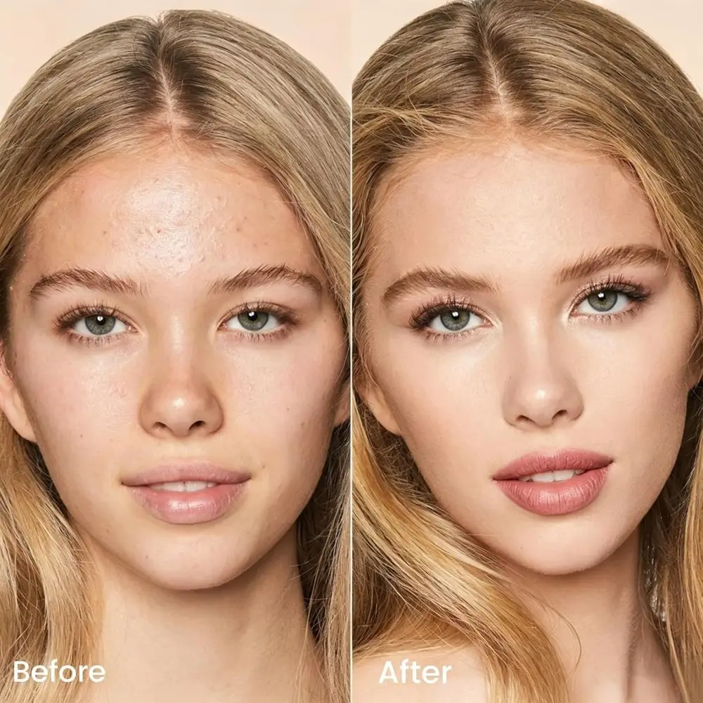 with SPF 15 Skin Tone Adapting Liquid Foundation Blurs Imperfections & Fine Lines Automatically Adjusts Liquid Foundation