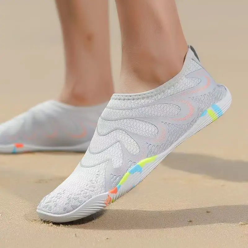 Men Big Size Quickly Drying Outdoor Beach Swimming Shoes Lovers Soft Sole Slip On Hiking Shoes Wading Shoes Diving Shoes