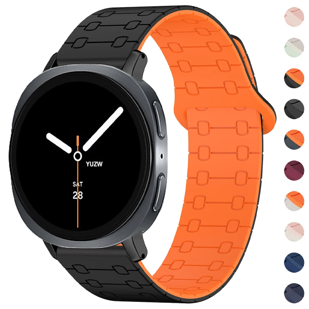 Magnetschlaufe Silikonarmband für Samsung Galaxy Watch 8/8 Classic 46 mm 40 44 mm Bandarmband Galaxy Watch Ultra 2025 47 mm Correa