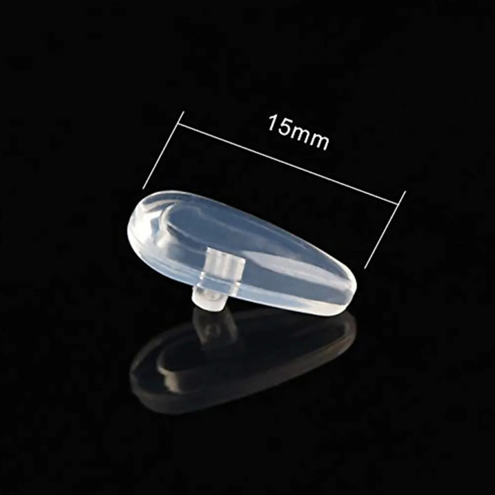 

Glasses Repair Silicone Nose Pads 10 Stainless Steel Screws Metal Tweezers Lens Cloth Plastic Box Self-Repairing Glasses