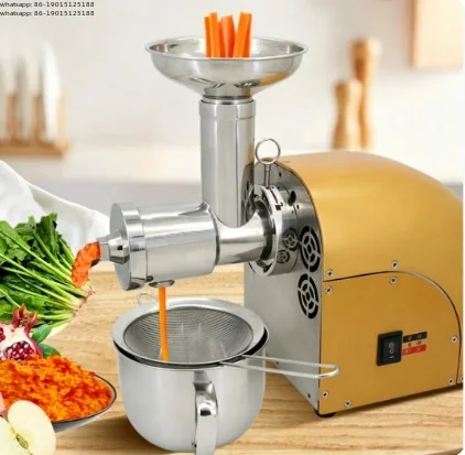 304 stainless steel slow chewing spiral low-speed compact cold press juicer
